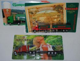 12db promóciós kamionmodell bontatlan csomagolásban / 
Model trucks in original package