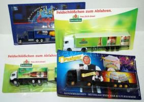 12db promóciós kamionmodell bontatlan csomagolásban / 
Model trucks in original package