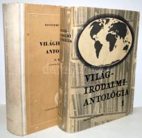 Világirodalmi antológia I-II. Bp., 1955/1962, Tankönyvkiadó. Kiadói félvászon kötésben, jó állapotban