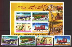 Vasúti közlekedés Kelet-Afrikában sor + blokk, Rail transport in East Africa set + block