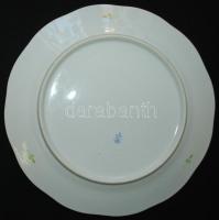 6db kézzel festett  Eton-mintás jelzett Herendi porcelán lapos tányér,  Handpainted Herend chinaware...
