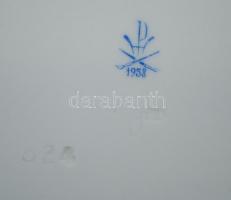 6db kézzel festett  Eton-mintás jelzett Herendi porcelán lapos tányér,  Handpainted Herend chinaware...