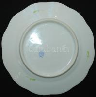 5 db kézzel festett  Eton-mintás jelzett Herendi porcelán süteményes tányér,  Handpainted Herend chi...