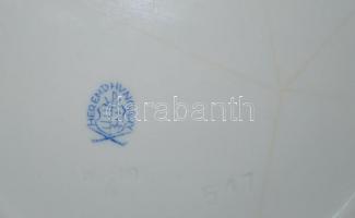 5 db kézzel festett  Eton-mintás jelzett Herendi porcelán süteményes tányér,  Handpainted Herend chi...