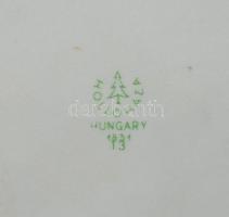 Hollóházi ékszeres doboz,  matricás, jelzett, hibátlan, h:13 cm