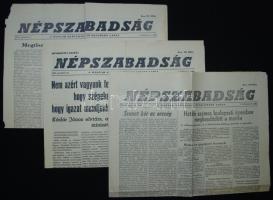 1956. nov. 3./12./20. A Népszabadság 3 száma a forradalom híreivel