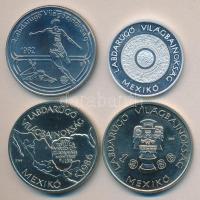 1982-1986. 4db klf "Labdarúgó VB" emlékpénz és érem T:PP,1,1-