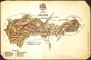 Kolozs county map (b)