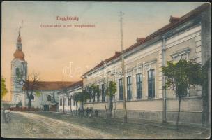 Nagykároly Rákóczi street, church (EK)