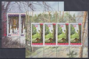 Europa CEPT Forest mini sheet pair, Europa CEPT Erdők kisívpár