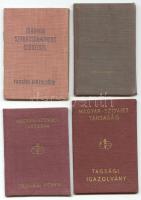 1950-1956 4db tagsági igazolvány
