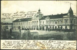 Déva Main square, Shop of Holtzer Károly, Shop of Szőcs F. Lajos, Shop of Hirsch brothers (EK)