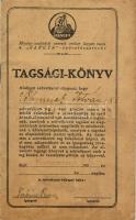 "Hangya" Szövetkezet tagsági könyve, Pusztasomorja, 1927