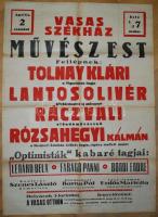 1949 4 db klf nagyméretű színházi plakát / 4 different theater posters