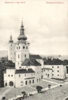 Besztercebánya Mátyás square, castle (cut)