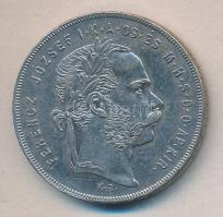 1877KB 1Ft Ag "Középcímer" T:1-,2