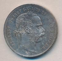 1879KB 1Ft Ag "Középcímer" T:2