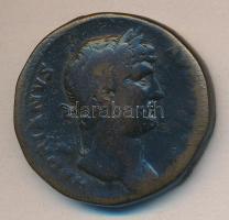 Roman Empire / Hadrian 118-137. Sestertius Br "HADRIANVS AVGVSTVS / COS III / S-C" (28.96g) C:F,VG RIC 638.