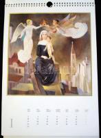 Szász Endre, Hotel Erika Tihany számára készített album naptára 1988, teljes, 42×30 cm, 13 oldalas