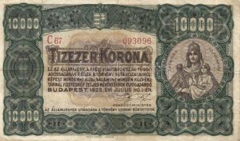 1923. 10.000K "Orell Füssli Zürich" T:III