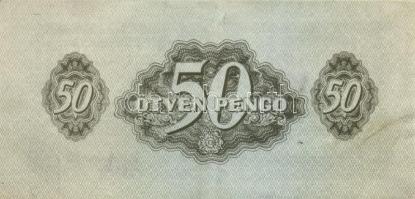 1946. 50P "V.H." (3x) T:III