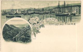 1899 Fiume litho