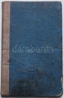 1850-1860 Vándorkönyv magyar rézműves részére bejegyzésekkel, 6kr CM okmánybélyeggel / Wander book