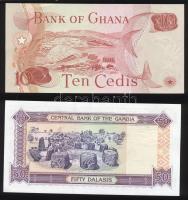 Ghána 1978. 10C + Gambia 50D T:I,I-
Ghana 1978. 10 Cedi + Gambia 50 Dalasis C:Unc,AU