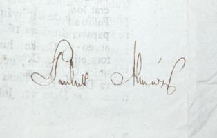 1816 Helytartótanácsi leirat, gróf Almásy Antal tanácsos, Bisztriczey József helytartótanácsi titkár...