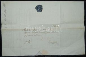 1817 Kollonitz László érsek halotti értesítője viaszpecséttel