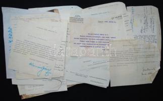 cca 1940 Dr. Fábián Gáspár építésznek megjelenő könyve alkalmából írt gratulálólevelek a kor társada...