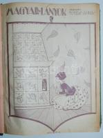 1931 Magyar Lányok. Szerk. Tutsek Anna. Teljes évfolyam egybekötve, félvászon kötésben