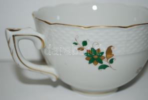 Kézzel festett Herendi teáscsésze és csészealj 4 db, hibátlanok, jelzettek