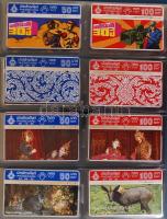 160 darabos tengerentúli telefonkártya-gyűjtemény igényes gyűrűs berakóban. Malaysia, Thaiföld, Új Z...