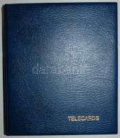 160 darabos tengerentúli telefonkártya-gyűjtemény igényes gyűrűs berakóban. Malaysia, Thaiföld, Új Z...