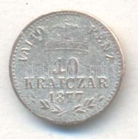 1877KB 10Kr Ag "Váltó Pénz" T:3