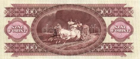 1984. 100Ft (4x) sorszámkövetéssel T:I-/II (hajtva de nem törve)