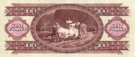1984. 100Ft (4x) sorszámkövetéssel T:I-/II (hajtva de nem törve)
