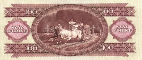 1984. 100Ft (4x) sorszámkövetéssel T:I-/II (hajtva de nem törve)