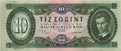 1969. 10Ft (12x) sorszámkövetéssel T:I,I-