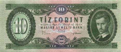 1969. 10Ft (12x) sorszámkövetéssel T:I,I-