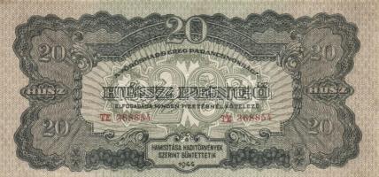 1944. 20P "V.H." (5x) sorszámkövetés T:I-/II