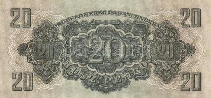 1944. 20P "V.H." (5x) sorszámkövetés T:I-/II