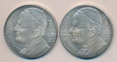 Olaszország 1978. 2db klf "II. János Pál Pápa" emlékérem T:2
Italy 1978. 2 pieces of vario...