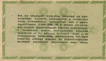 1946. 5db különféle adópengő T:II,III