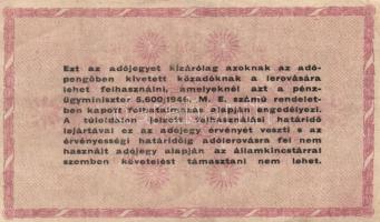 1946. 5db különféle adópengő T:II,III