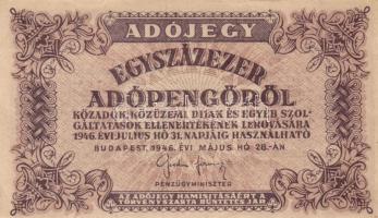 1946. 5db különféle adópengő T:II,III