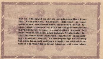 1946. 5db különféle adópengő T:II,III