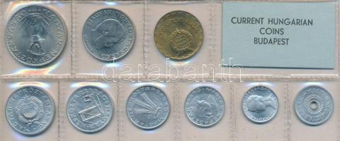 1977. 2f-10Ft 9db klf érmés forgalmi sor fóliatokban T:1