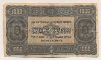 1923. 1000K "8 FILLÉR NYOLC FILLÉR" felülbélyegzéssel T:III